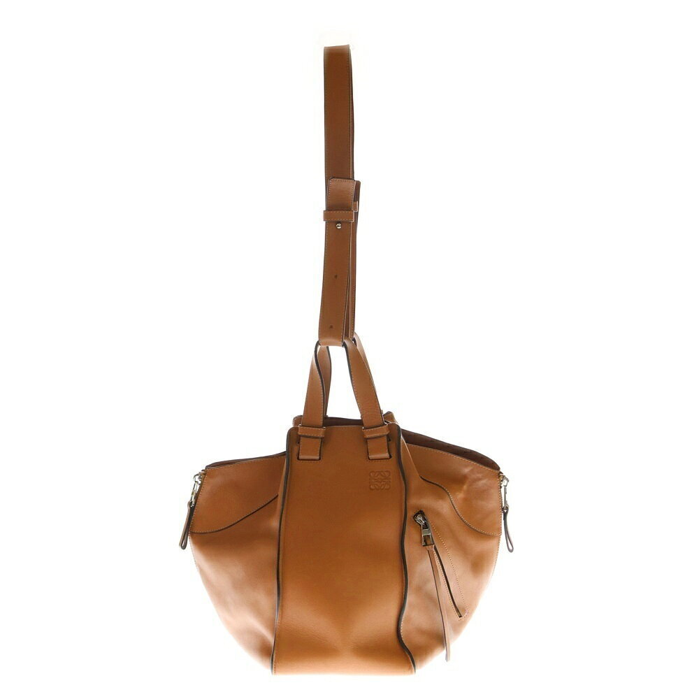 LOEWE Hammock Shoulder Bag Handbag Brown Leather